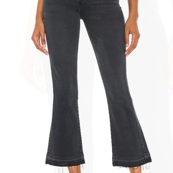 LE JEAN Mid Rise Bella Crop Flare - Picture 1 of 11